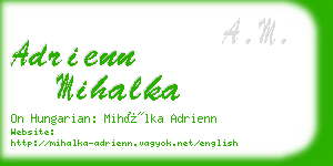 adrienn mihalka business card